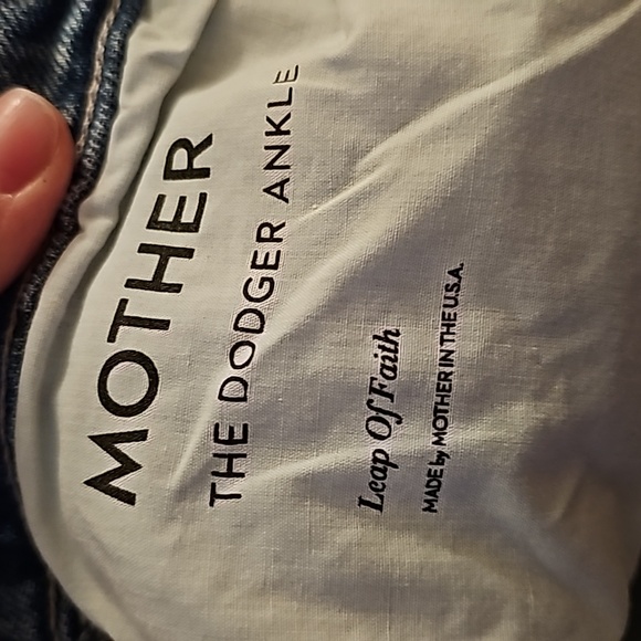 NWT Mother Superior The Dodger Ankle Wide Leg jeans in leap of faith - Picture 9 of 9